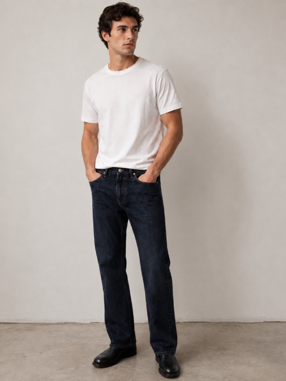Banana Republic Dark Blue Men's Straight Jeans Rustic